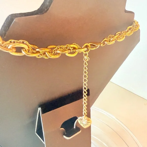 Betsey Johnson Gold-Tone Floral Necklace with Pink, Yellow and Green Accents - Picture 3 of 3